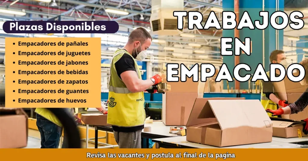EMPACADO nuevas ofertas laborales